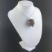 Rough Tiger's Eye Pendant Handmade Necklace Silver Plated Spiral Chain Stone-6