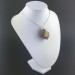 Rough Tiger's Eye Pendant Handmade Necklace Silver Plated Spiral Chain Stone-9