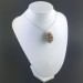 Pendant STROMATOLITE - Handmade Silver Plated Spiral Gift Idea Fossile A+-6