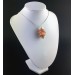 Ciondolo OPALE GREZZO Montata Artigianalmente Spirale Placcata Argento Regalo-3