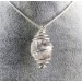 Colgante Cuarzo Diamante Hérkimer - CUARZO Artesanal Espiral Plata Regalo A+-1