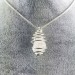 Colgante Cuarzo Diamante Hérkimer - CUARZO Artesanal Espiral Plata Regalo A+-4