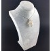 Colgante Cuarzo Diamante Hérkimer - CUARZO Artesanal Espiral Plata Regalo A+-9