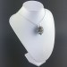 Ciondolo DIASPRO OCEANICO ORBICOLARE - LEONE GEMELLI PESCI Zodiaco Argento A+-3