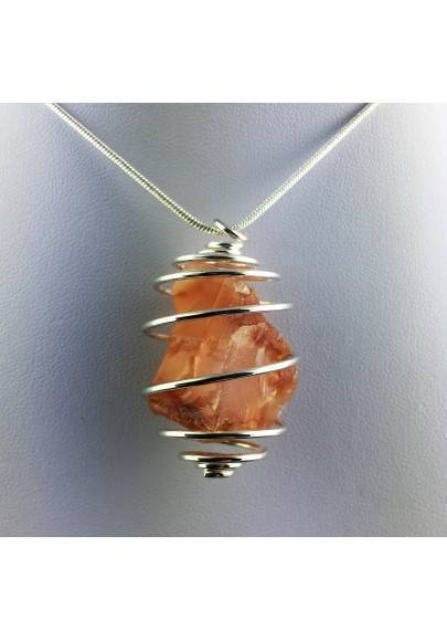 Rough Opal Pendant - CAPRICORN LIBRA Zodiac Silver Plated Spiral Healing A+-1