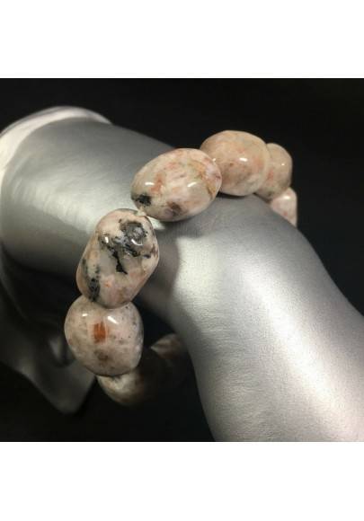 Tumbled Stones Bracelet True HELIOLITE / SUN STONE Crystal Healing-1