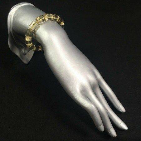 Bracciale in QUARZO RUTILATO Braccialetto Cristalloterapia Gemelli Vergine Reiki-2