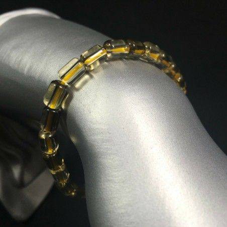 Bracciale QUARZO Fumino Fumè e Citrino Raro Braccialetto Vergine Ariete Gemelli-1