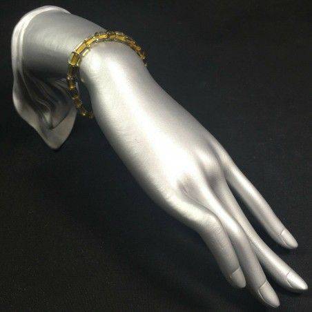 Bracciale QUARZO Fumino Fumè e Citrino Raro Braccialetto Vergine Ariete Gemelli-2