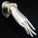 Bracelet Mother of Pearl and CALCITE Chips Crystal Healing Chakra A+-2