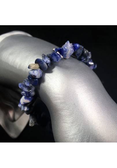 Bracciale Chips in SODALITE Braccialetto Bilancia Toro Capricorno Zodiaco A+-1