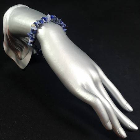 Bracciale Chips in SODALITE Braccialetto Bilancia Toro Capricorno Zodiaco A+-2