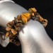 Tiger's eye Chips Tumbled Elasticated Bracelet Minerals Beads Gift Idea Zen-1