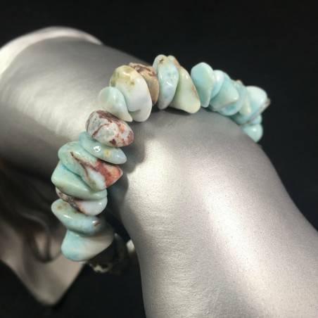 Hemimorphite Chips Bracelet Crystal Healing Bead Elasticated Reiki A+-2