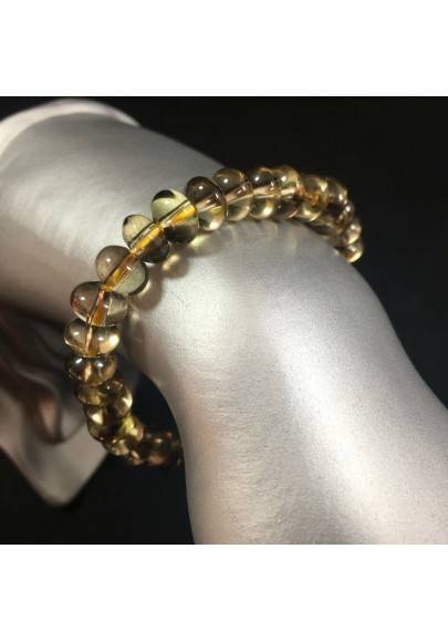 Bracelet in SMOKED QUARTZ  Gift Idea Crystal Healing Zodiac CAPRICORN SAGITTARIUS-1