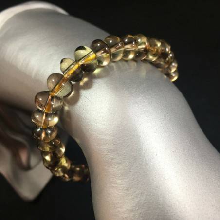Bracelet in SMOKED QUARTZ  Gift Idea Crystal Healing Zodiac CAPRICORN SAGITTARIUS-1