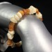 Bracciale in MADREPERLA e AMBRA Braccialetto Cristalloterapia Chakra Reiki A+-1