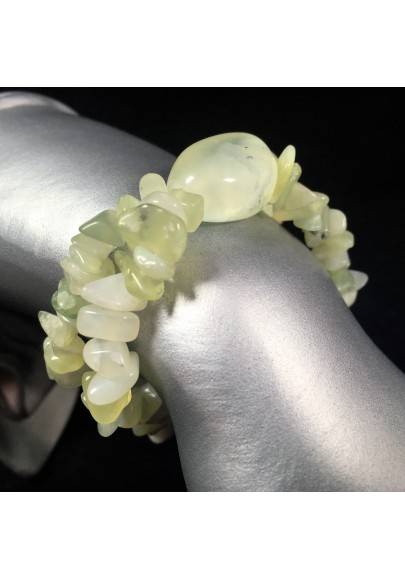 Bracciale in Chips di GIADA con Burattato Braccialetto Bilancia Gemelli Ariete-1