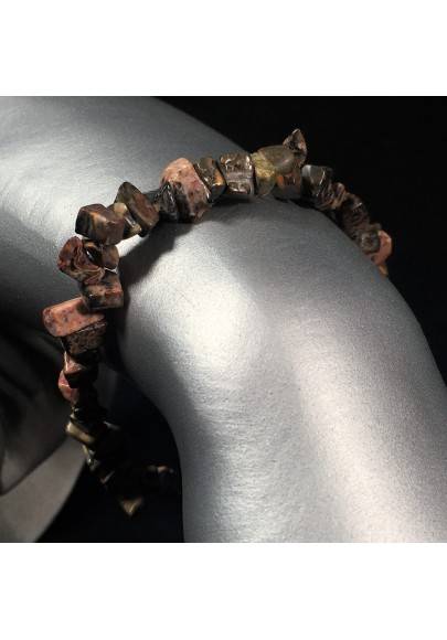 Bracelet in OCEAN JASPER Chips - Zodiac: LEO GEMINI PISCES Crystal Healing-1