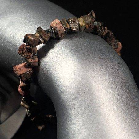 Bracelet in OCEAN JASPER Chips - Zodiac: LEO GEMINI PISCES Crystal Healing-1