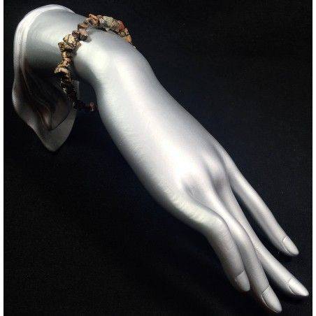 Bracelet in OCEAN JASPER Chips - Zodiac: LEO GEMINI PISCES Crystal Healing-2