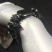 Bracciale Scaglie di ONICE NERO Braccialetto Cristalloterapia Chakra Reiki A+-1