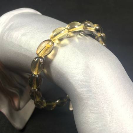 SMOKED QUARTZ Bracelet High Quality Crystal Healing Chakra Reiki Elasticated A+-1