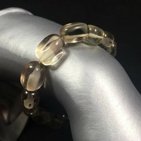 Bracelet Tumbled SMOKED QUARTZ Bracelet CAPRICORN SAGITTARIUS Zodiac A+-2