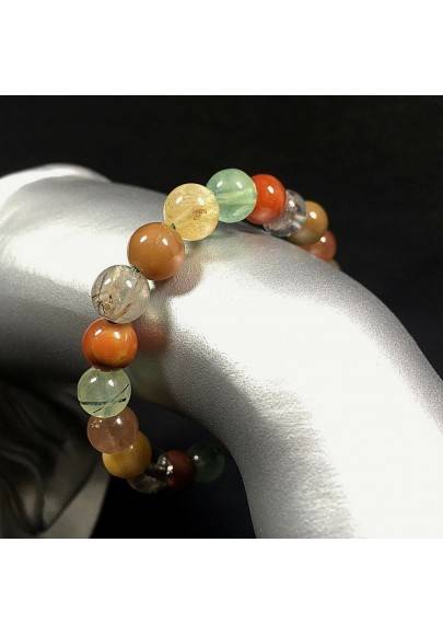 Bracelet Quartz RUTILÉ LODOLITE Cornaline BRACELET Cristal thérapie Reiki-1