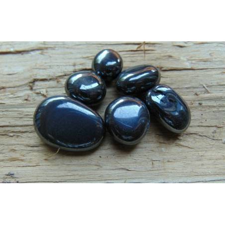 Hematite Tumbled Stone MID Size Crystal Healing MINERALS Gemstone Crystal Pendant Reiki-1