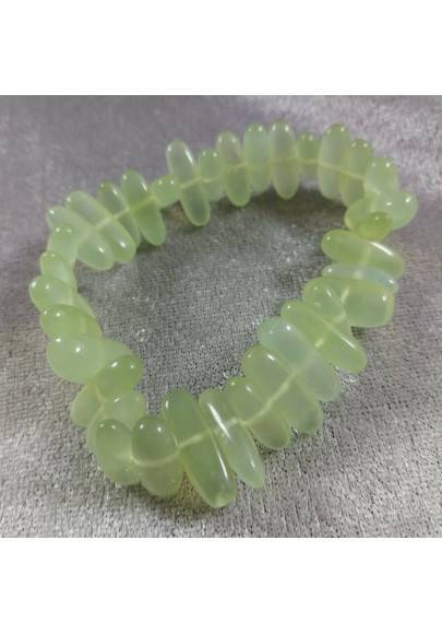 Pulsera en JADE Verde Natural Piedras Pulidas Cristaloterapia Calidad A+-1