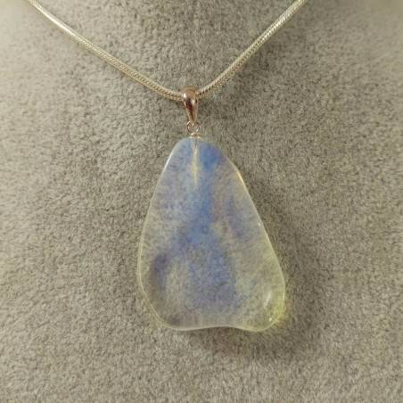 Pendant in Opalite on Sterling Silver 925 Necklace Jewel MINERALS Charms Chakra Reiki-1