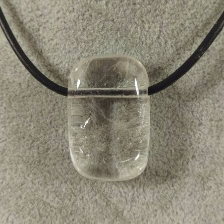 CUARZO BLANCO Colgante Gema - ACUARIO Collar Pendente Charm Cristaloterapia-1