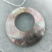 Classic Pendant in MOTHER of PEARL SILVER Plated Necklace Jewel Charm Reiki-1