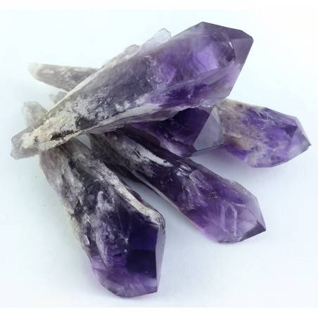 Bellissima Punta di AMETISTA del Brasile GREZZA Cristalloterapia GRANDE Chakra-1