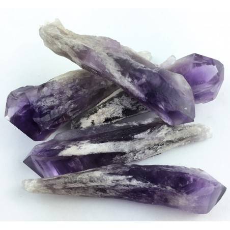 Bellissima Punta di AMETISTA del Brasile GREZZA Cristalloterapia GRANDE Chakra-3