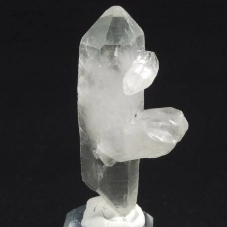 * MINERALI * Biterminato di Quarzo Ialino Grezzo Cristallo di Rocca 43.3g-2
