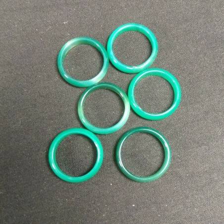 * Green AGATE Ring * Jewel Crystal Healing Chakra-4