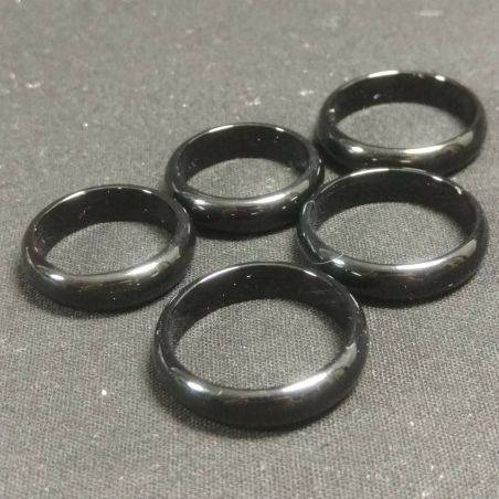* Black AGATE Ring * Fede Jewel Crystal Healing Chakra-1