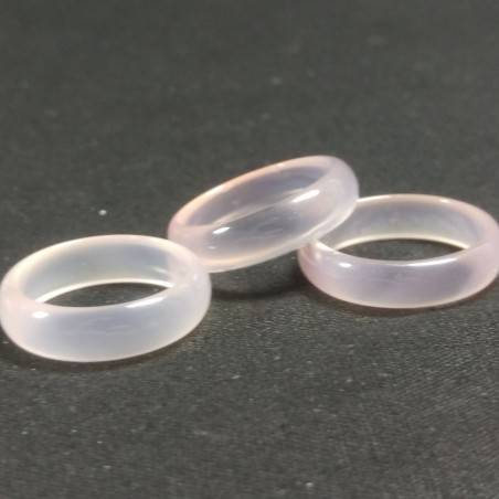 * Cute Rose QUARTZ Ring * Jewel Crystal Healing Chakra-1