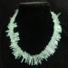 Necklace Chips in Aqua Blue OBSIDIAN Green Rare Jewel Woman Bijou MINERALS-1