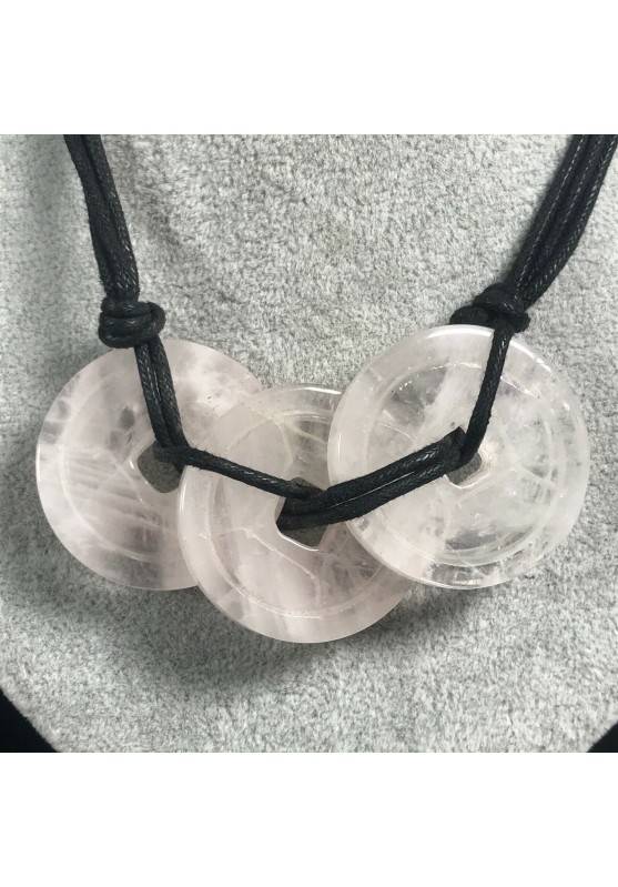 Necklace with Charm in Hyaline Quartz Jewel Bijou Gift Idea Woman Collier MINERALS-1