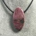 CIONDOLO GEMMA di RODONITE OVALE Gioiello Reiki Zen Regalo Minerali Chakra A+-1