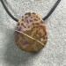 Pendentif GEMME dans JASPE ORBICULAIRE OCÉANIQUE MARRON-Violet Cadeau Bijou A+-2