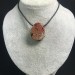 Pendentif GEMME dans JASPE ORBICULAIRE OCÉANIQUE MARRON-Violet Cadeau Bijou A+-5