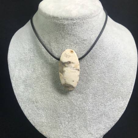 Pendant Gemstone in Orbicular Ocean JASPER Clear MINERALS Gift Idea Jewel A+-2