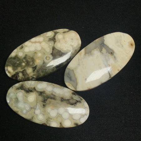 Pendant Gemstone in Orbicular Ocean JASPER Clear MINERALS Gift Idea Jewel A+-3