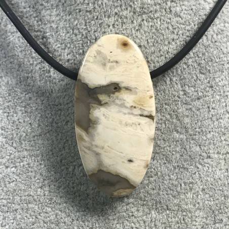 Pendant Gemstone in Orbicular Ocean JASPER Clear MINERALS Gift Idea Jewel A+-4