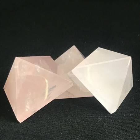 Minerale Splendida PIRAMIDE in QUARZO ROSA 33 mm alta qualità Regalo-3