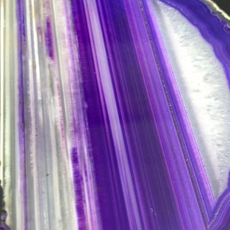 MINERALS *  GORGEOUS AGATE Slice Purple Crystal Crystal Healing Chakra-3